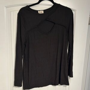 BiBi Black Long Sleeve Women's Top